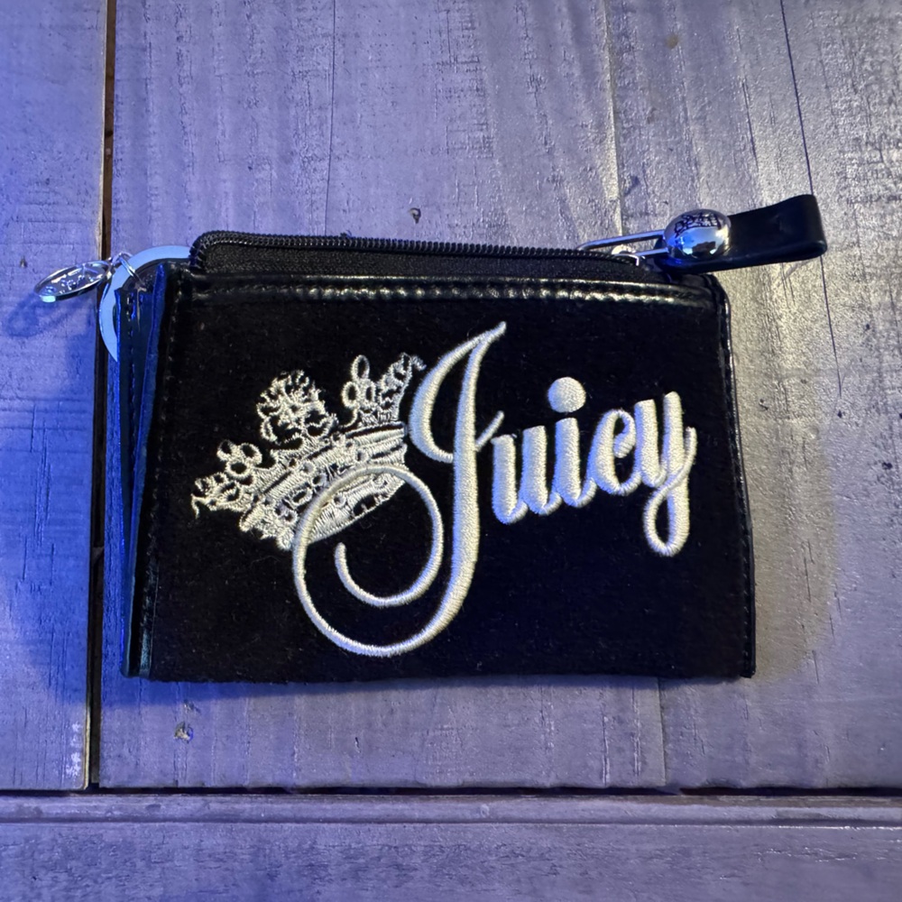 Juicy Couture Black and Cream Coin Pouch